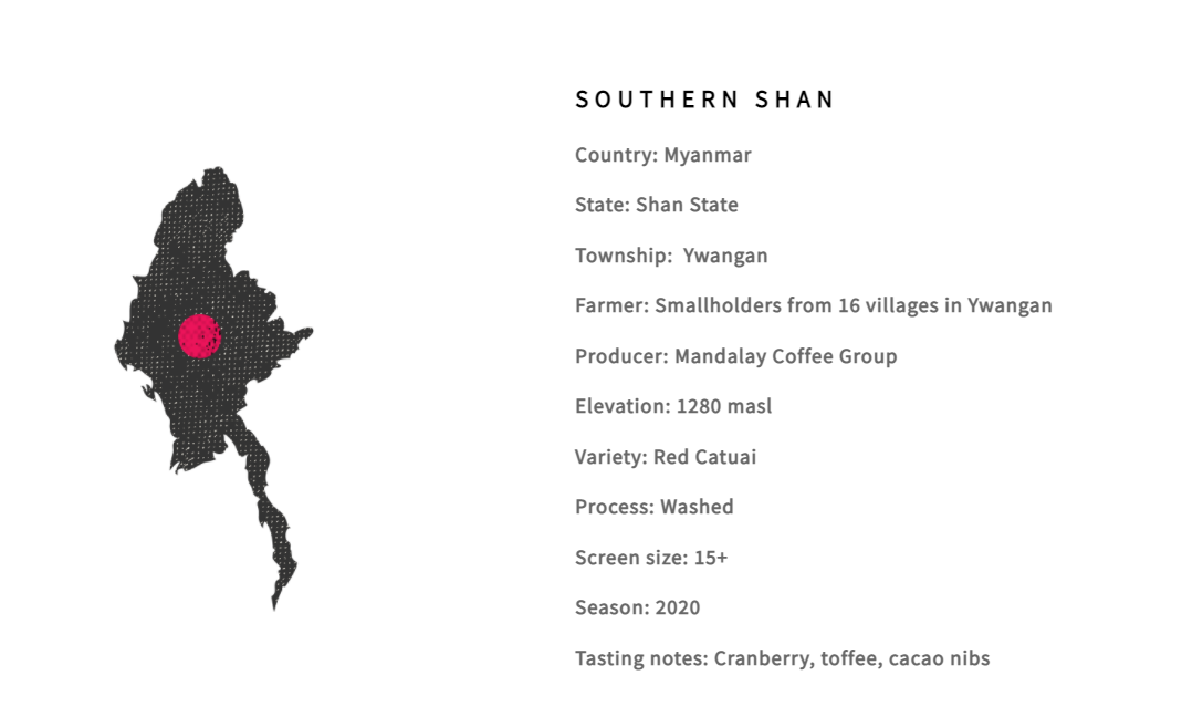 The Leas - (Southern Shan) | Notes of: Cranberry, Toffee & Cacao Nibs